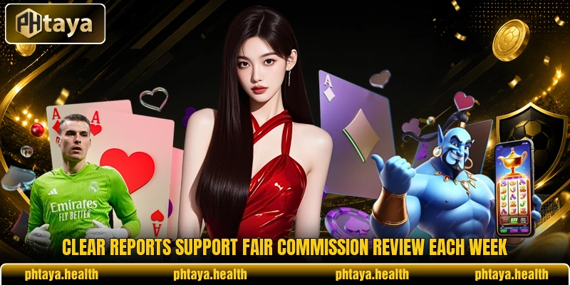 Clear reports support fair commission review each week Clear reports support fair commission review each week