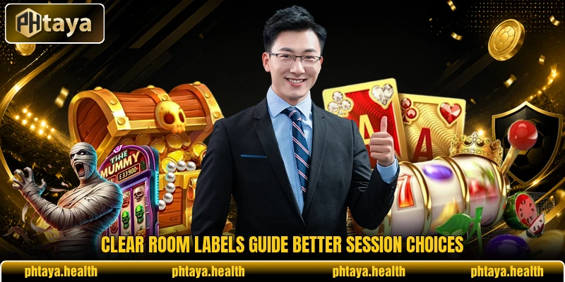 Clear room labels guide better session choices Clear room labels guide better session choices