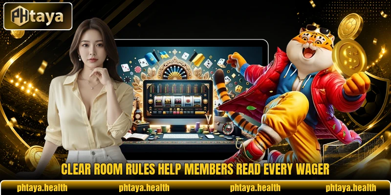 Clear room rules help members read every wager Clear room rules help members read every wager