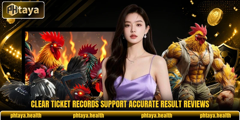 Clear ticket records support accurate result reviews Clear ticket records support accurate result reviews