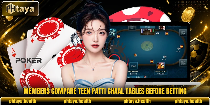 Members compare teen patti chaal tables before betting Members compare teen patti chaal tables before betting