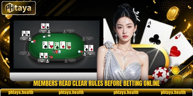 Members read clear rules before betting online Members read clear rules before betting online