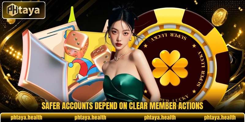 Safer accounts depend on clear member actions Safer accounts depend on clear member actions