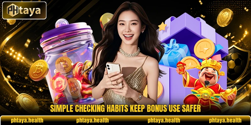 Simple checking habits keep bonus use safer