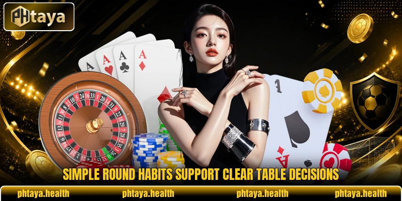 Simple round habits support clear table decisions Simple round habits support clear table decisions