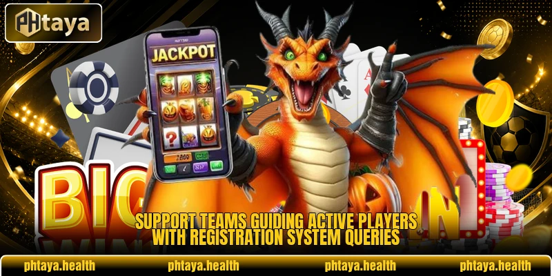 Support teams guiding active players with registration system queries Support teams guiding active players with registration system queries